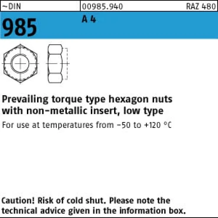 DIN 985 A4 image