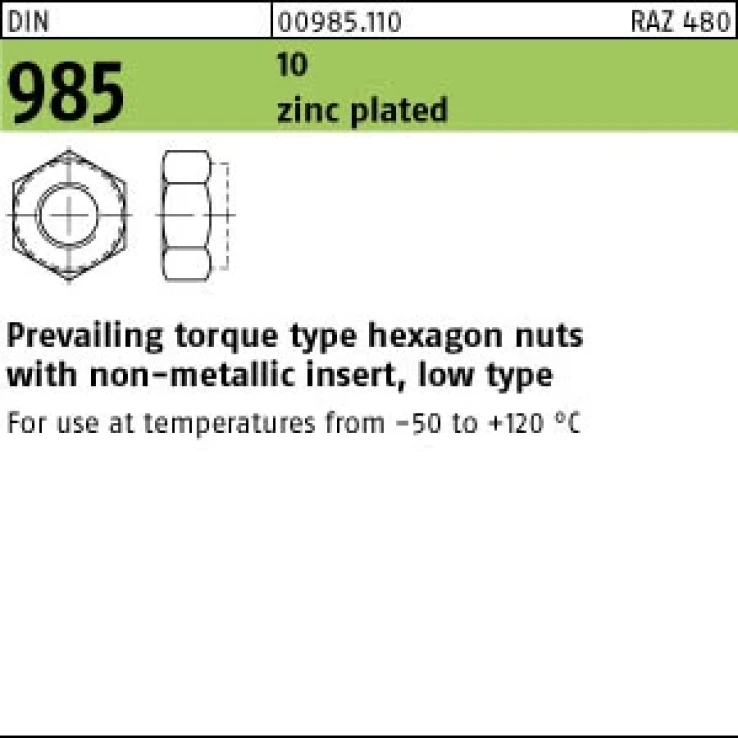 DIN 985 Zn image