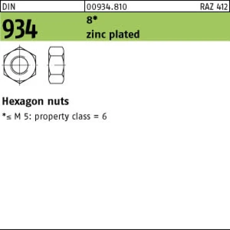 DIN 934 Zn image