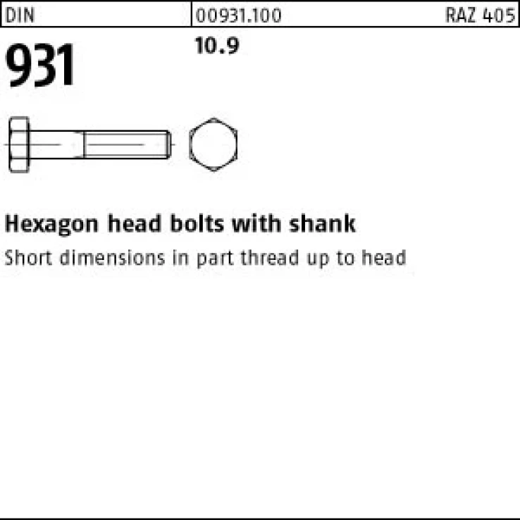 DIN 931 ST 10 9 kuva