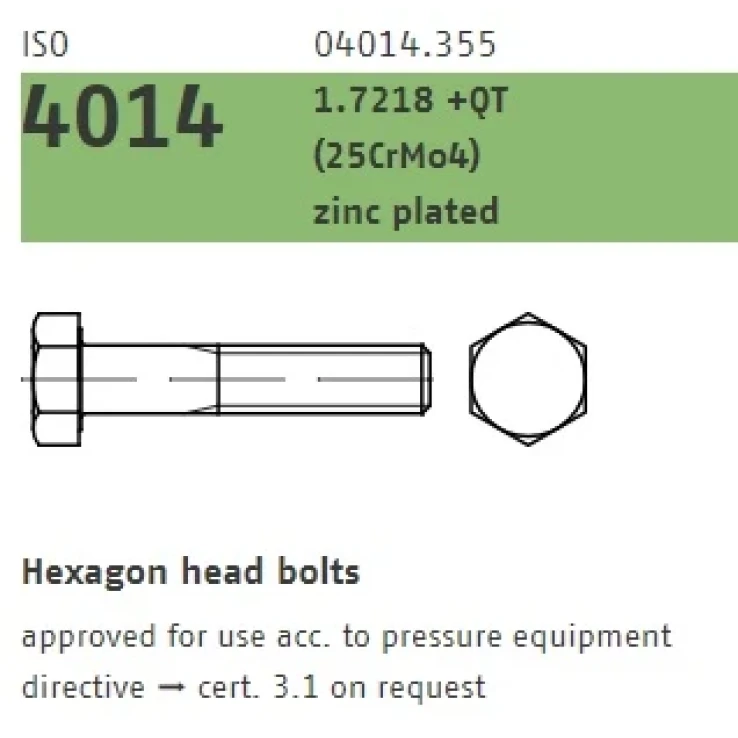 ISO4014 Zn ADW7 image