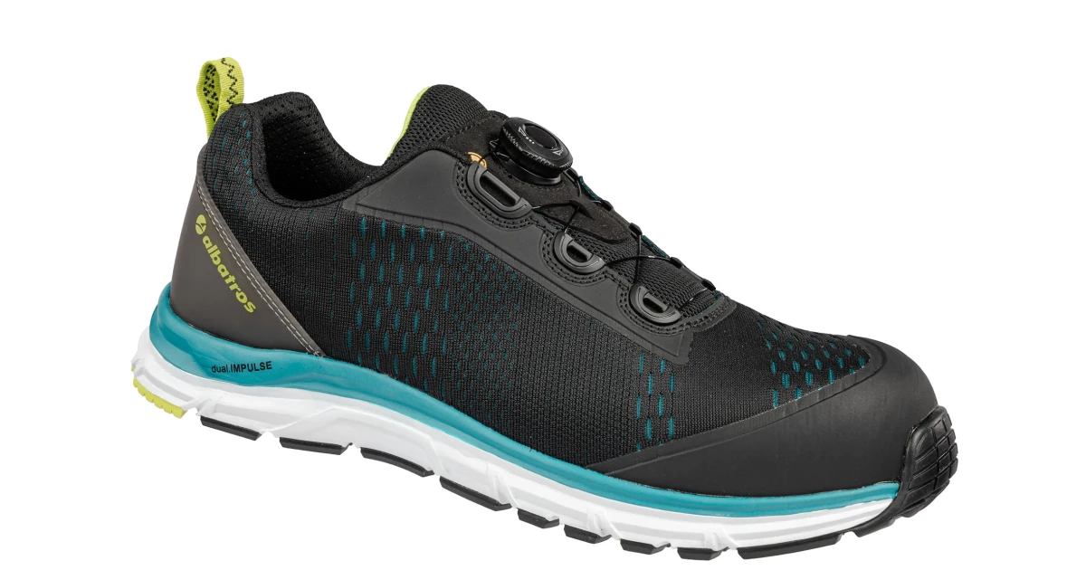 Albatros AER55 IMPULSE BLACK BLUE QL LOW S1PS ESD FO HRO SR 647502241000047 Sicherheitsschuh Schuhgröße (EU): 47 Schwarz kaufen