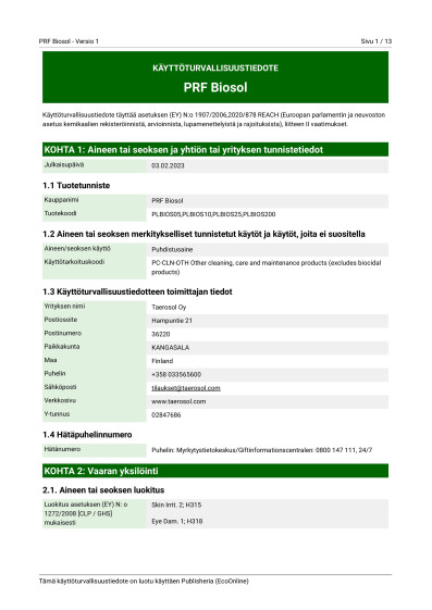 80PRF BIOS 10L PRF Biosol 3 2 2023 FI