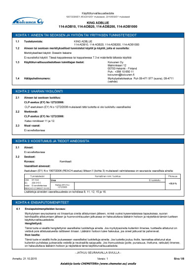 King AdBlue Urealiuos 10L 114 ADB10