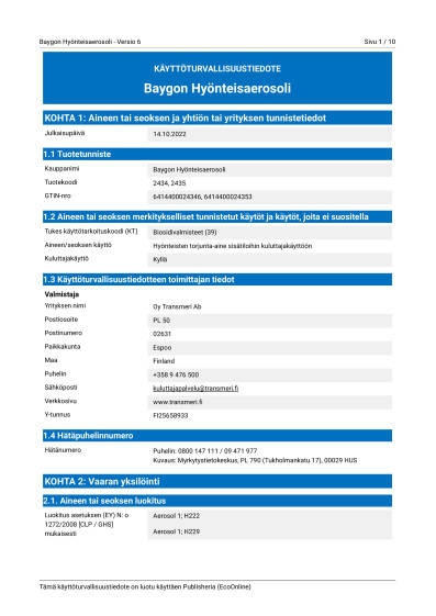 2434 2435 Baygon Hyonteisaerosoli