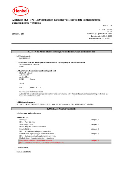 KTT Loctite 243 50ml