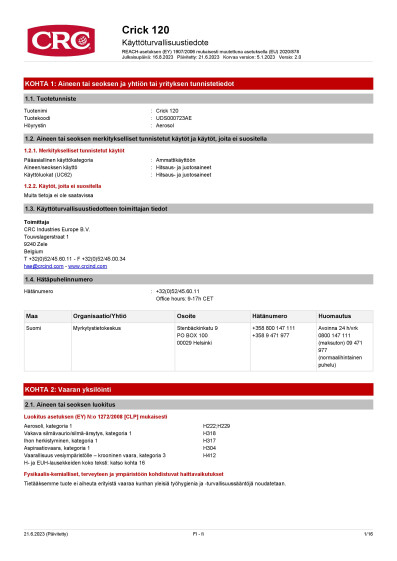 Crick 120 finland Finnish 2 UDS000723AE