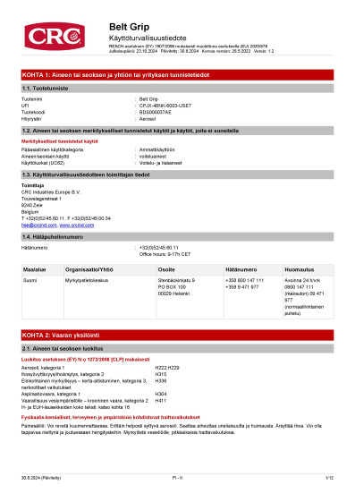 Belt Grip finland Finnish 1 BDS000037AE