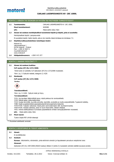 4020005 Carlake Lasinpesuneste 5l kayttov