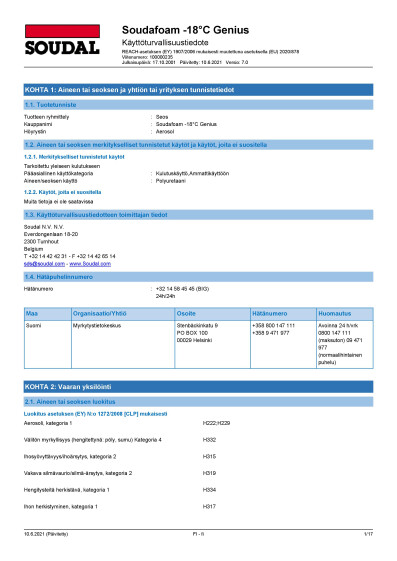 Soudal Soudafoam 18C Genius FI
