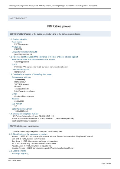 SDS PRF Citrus power EN