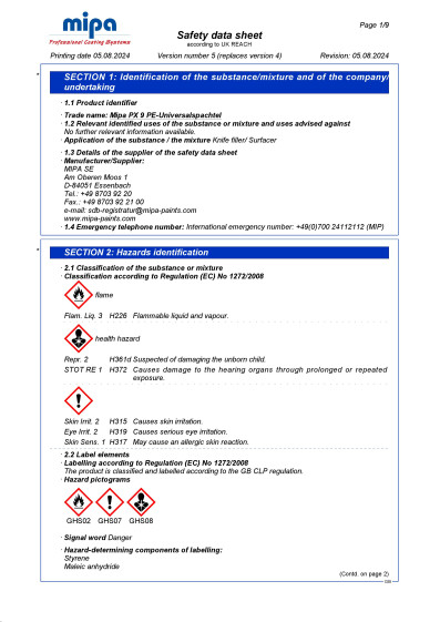 SDS Mipa PX 9 EN