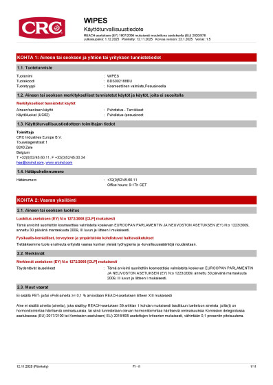 WIPES finland Finnish 1 5 pdf BDS002188BU